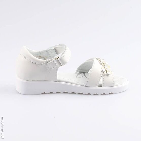 522132-23 Босоножки для девочки белый фото №2