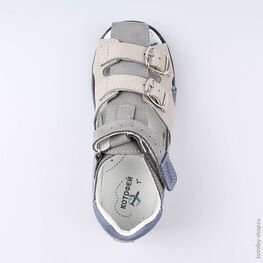 522137-22 Сандалии для мальчики серый фото №4