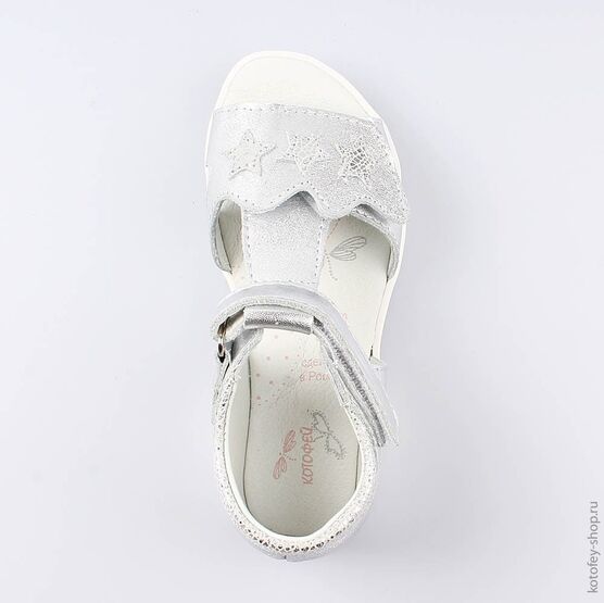 322083-22 Босоножки для девочки серебрист. фото №4