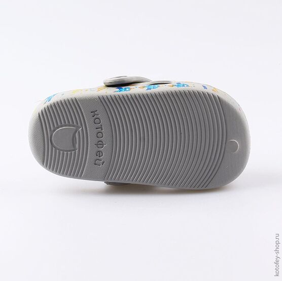 325080-02 Клоги пляжные для мальчики серый фото №3