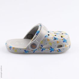 325080-02 Клоги пляжные для мальчики серый фото №2