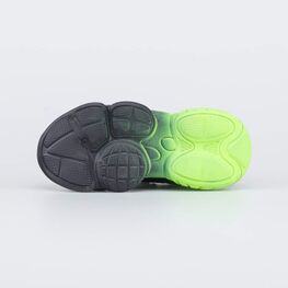 644356-77 Кроссовки для мальчика SoftShell для мальчики черный + салатовый фото №3