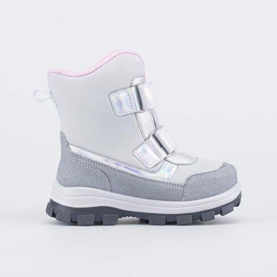 454892-41 Мембранные ботинки Звездочки для девочки серый фото №2