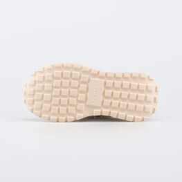 344499-17 Кроссовки на липучках Три звезды для девочки бежевый фото №3