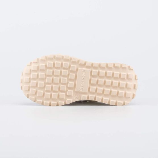 344499-17 Кроссовки на липучках Три звезды для девочки бежевый фото №3