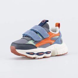 344517-72 Кроссовки с LED и Softshell для мальчики сер-цве