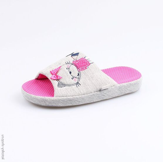 531045-11 Тапочки для девочки сер-фук