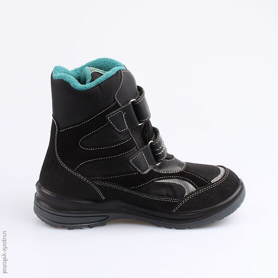 754913-44 Мембранные ботинки для мальчики чер-зел фото №2