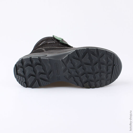 754913-44 Мембранные ботинки для мальчики чер-зел фото №3