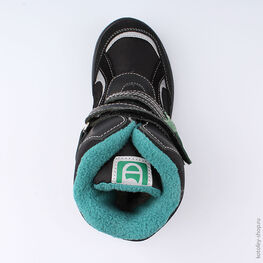 754913-44 Мембранные ботинки для мальчики чер-зел фото №4