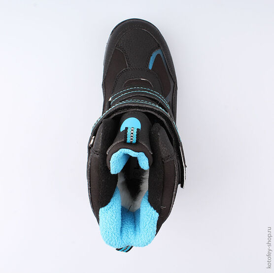 654943-44 Мембранные ботинки для мальчики чер-син фото №4
