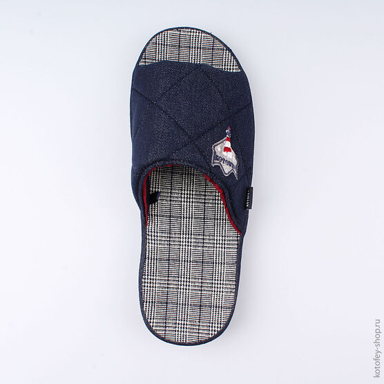 731055-11 Тапочки для мальчики светло-синий фото №4