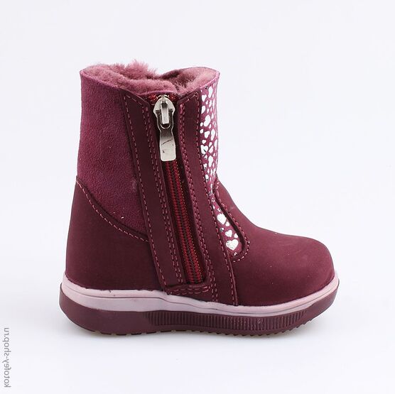 162056-41 Сапожки для девочки бордовый фото №2