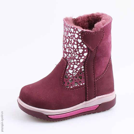 162056-41 Сапожки для девочки бордовый