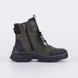 552308-51 Кожаные ботинки для мальчика для мальчики оливковый фото №2