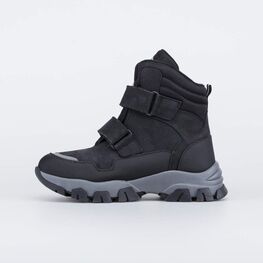 654068-42 Черные зимние ботинки для мальчика для мальчики черный фото №2