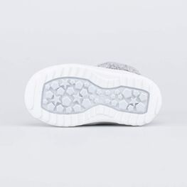 152260-58 Зимние ботинки из натуральной кожи Снежинки для девочки серебристый фото №3