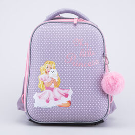 02817330-40 Школьный набор рюкзак + мешок + пенал Принцесса для девочки серый фото №2
