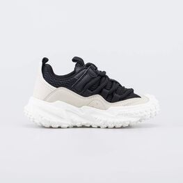 644507-12 Кроссовки с объемной подошвой для мальчики черный + бежевый фото №2