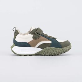 644504-74 Кроссовки-буст с Softshell для мальчики оливковый + бежевый фото №2