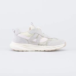 444059-11 Детские кроссовки с системой быстрой шнуровки для девочки серый,розовый фото №2