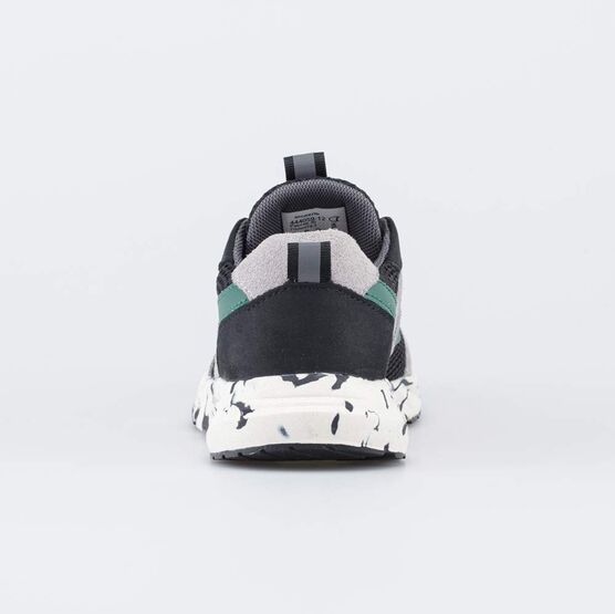 444059-12 Детские кроссовки с системой быстрой шнуровки для мальчики серый,черный,зеленый фото №5