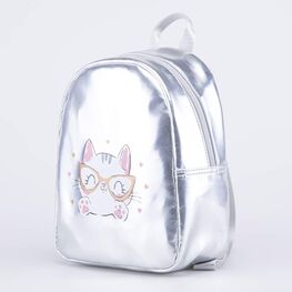 02811290-40 Рюкзак детский Милый котик серебристый для девочки серебристый фото №2
