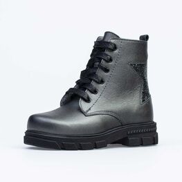 552220-32 Ботинки для девочки серый