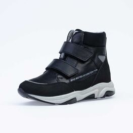 552230-31 Утепленные ботинки на липучках для мальчики черный