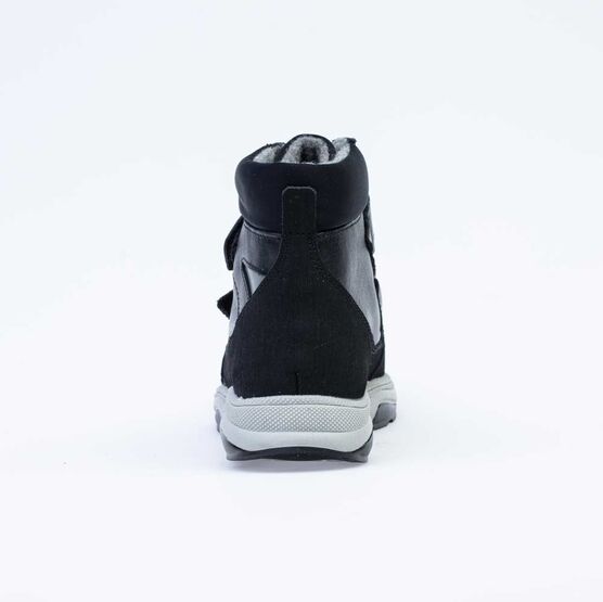 552230-31 Утепленные ботинки на липучках для мальчики черный фото №5