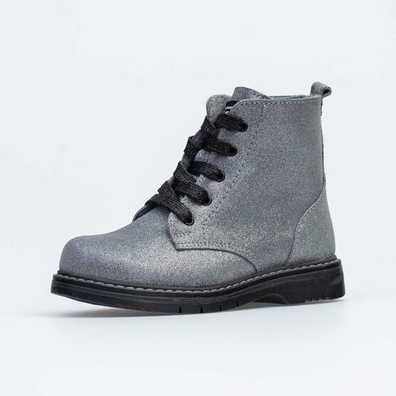 552217-31 Ботинки для девочки серебрист.