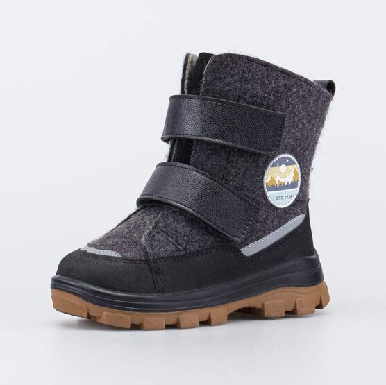 357012-41 Черные валенки для мальчика 1936 для мальчики серый + черный