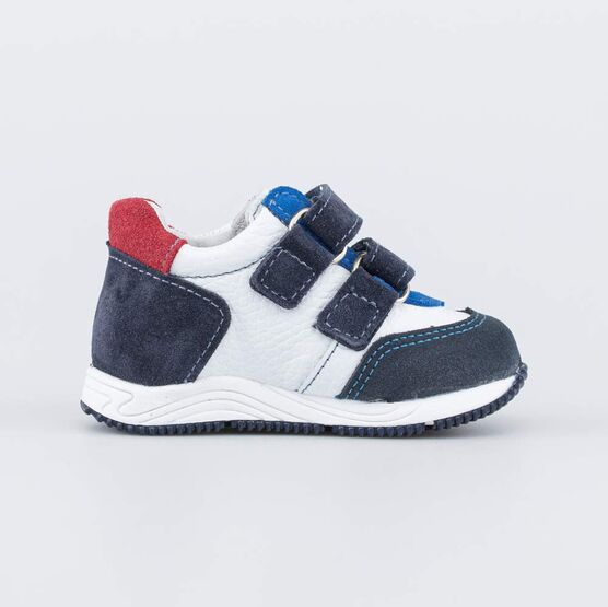 032095-24 Полуботинки для первых шагов для мальчики син-бел-кра фото №2