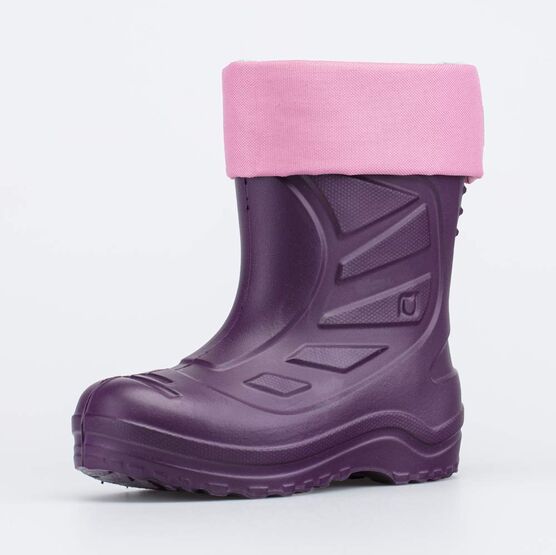 565126-18 Сапоги из ЭВА утепленные для девочки фиолетовый + розовый