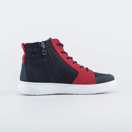 652199-21 Ботинки из натуральной кожи для мальчики син-кра фото №2