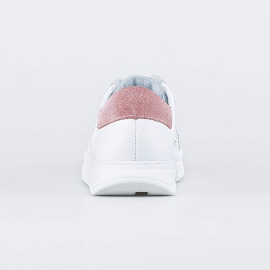 732344-21 Полуботинки кожаные с перфорацией для девочки персиковый фото №5