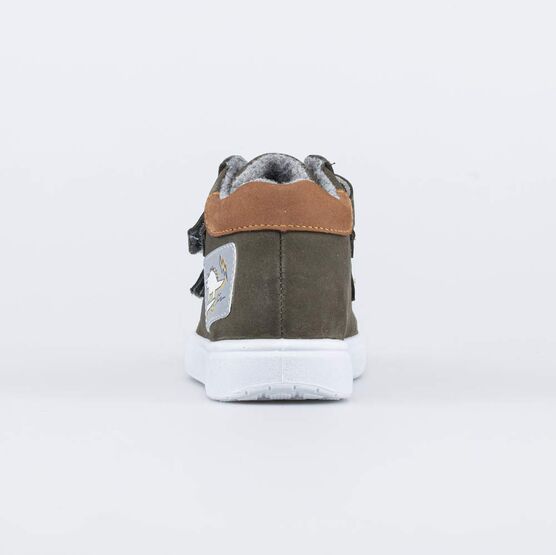 352350-31 Ботинки утепленные на весну/осень для мальчики оливковый фото №5