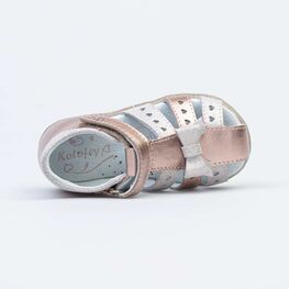 122185-22 Босоножки для девочки бронзовый фото №4