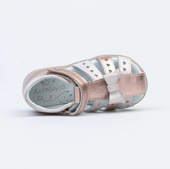 122185-22 Босоножки для девочки бронзовый фото №4