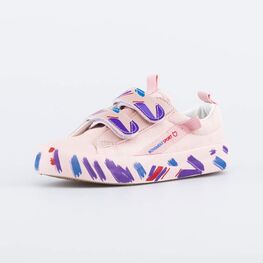 534044-12 Кеды с хлопковой подкладкой для девочки розовый