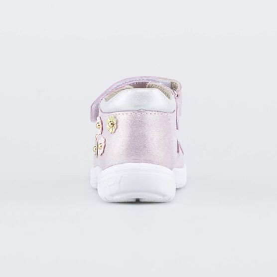 322163-22 Кожаные босоножки Цветы для девочки розовый фото №5