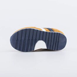 144211-72 Кожаные кроссовки для мальчика для мальчики горчичный фото №3