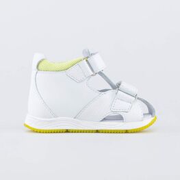 022136-23 Кожаные сандалии для первых шагов для девочки белый фото №2