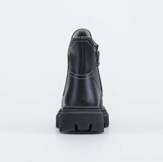 752238-31 Утепленные ботинки на весну/осень для девочки черный фото №5