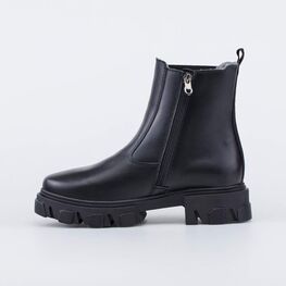 762129-32 Подростковые сапожки-челси для девочки черный фото №2