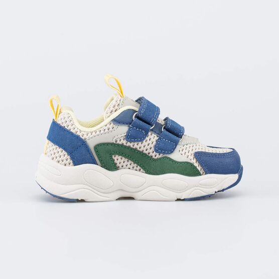 344576-12 Светящиеся кроссовки с LED для мальчика для мальчики бежевый,синий,зеленый фото №2