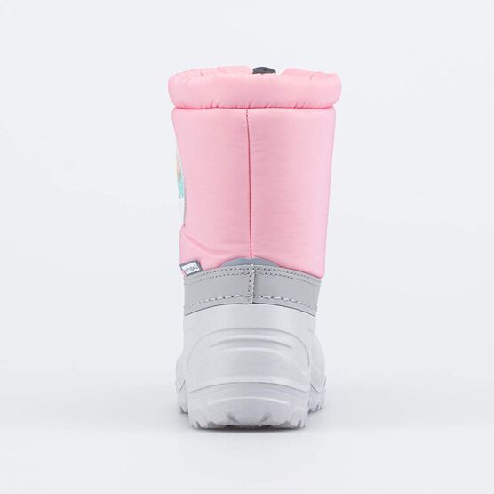464099-41 Сноубутсы с защитой от снега Три кота для девочки серый + розовый фото №5