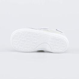 231247-11 Нарядные текстильные туфли Бантик для девочки серебрист. фото №3