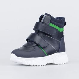 352342-55 Зимние ботинки на липучках для мальчика для мальчики синий
