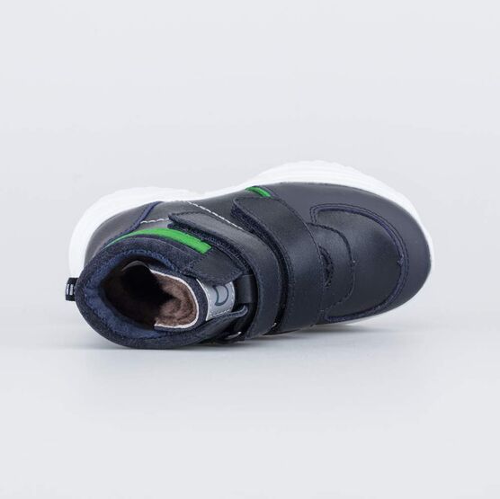352342-55 Зимние ботинки на липучках для мальчика для мальчики синий фото №4